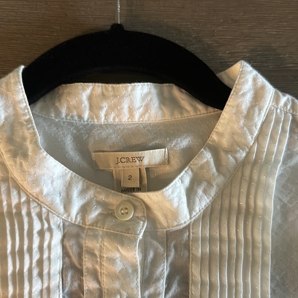 White Size Two J.Crew Shirt - Picture 2 of 3